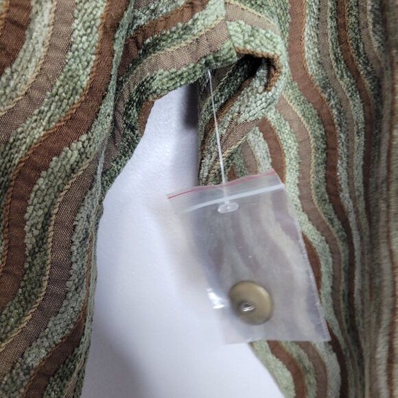 Parsley & Sage green brown groovy quirky button front plus size jacket 3x - Picture 6 of 8